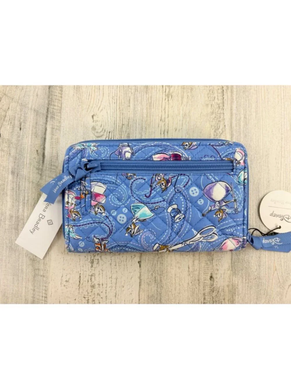 Vera Bradley RFID Turnlock Wallet Cinderella Paisley Friends NWT